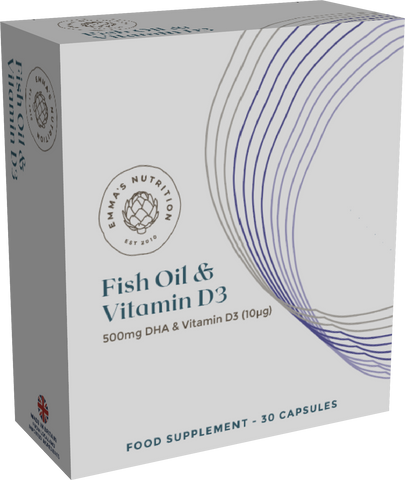 Fish Oil & Vitamin D3 (90 Capsules)
