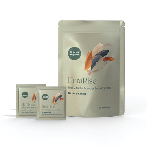 HeraRise 28 day Pouch + 2 Single Serve Sachets (30 servings @ £2.16 per day)