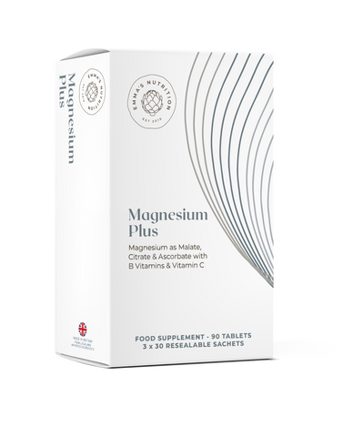Emma’s Nutrition Magnesium Plus, 90 tablets, front of box